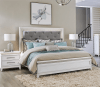 Reflections Upholstered Bed in Pearl White Finish by Liberty Furniture - 781-BR-QUB - Image 1 of 0