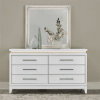 Reflections Upholstered Bed in Pearl White Finish by Liberty Furniture - 781-BR-QUB - Image 3 of 0