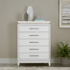 Reflections Upholstered Bed 6 Piece Bedroom Set in Pearl White Finish by Liberty Furniture - 781-BR-QUBDMN - Image 5 of 0