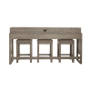 Bartlett Field 4 Piece Console Bar Table Set in Dusty Taupe Finish by Liberty Furniture - LIB-798-OT-4PCS - Image 5 of 0