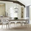 Heartland Rectangular Leg Table Ladder Back Chair 7 Piece Dining Set in Antique White Finish with Tobacco Tops by Liberty Furniture - LIB-824-DR-7RLS - Image 4 of 0