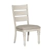 Heartland Rectangular Leg Table Ladder Back Chair 7 Piece Dining Set in Antique White Finish with Tobacco Tops by Liberty Furniture - LIB-824-DR-7RLS - Image 5 of 0