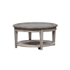 Heartland Round Ceiling Tile Cocktail Table in Antique White Finish by Liberty Furniture - 824-OT1012 - Image 1 of 0