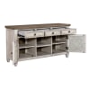 Heartland 56 Inch Tile TV Console in Antique White w/ Tobacco Top Finish by Liberty Furniture - LIB-824-TV56T - Image 3 of 0