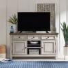 Heartland 56 Inch Tile TV Console in Antique White w/ Tobacco Top Finish by Liberty Furniture - LIB-824-TV56T - Image 5 of 0