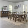 Midland Falls 5 Piece Rectangular Dining Room Set in Rustic Brown Finish by Liberty Furniture - LIB-826-CD-5RLS - Image 2 of 0
