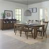 Midland Falls 5 Piece Rectangular Dining Room Set in Rustic Brown Finish by Liberty Furniture - LIB-826-CD-5RLS - Image 3 of 0