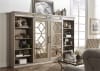 Mirrored Reflections 6 Piece Entertainment Wall in Wire Brushed Heathered Taupe Finish with Dusty Wax by Liberty Furniture - 874-ENTW-ECP - Image 1 of 0