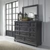 Harvest Home Panel Bed 6 Piece Bedroom Set in Chalkboard Finish by Liberty Furniture - 879-BR-QPBDMN - Image 3 of 0