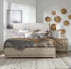 Belmar Upholstered Bed 6 Piece Bedroom Set in Washed Taupe and Silver Champagne Finish by Liberty Furniture - 902-BR-QUBDMN - Image 3 of 0