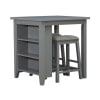 Brook Creek 3 Piece Counter Height Dining Room Set in Gray Finish by Liberty Furniture - LIB-942-CD-3CTS - Image 2 of 0