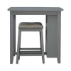 Brook Creek 3 Piece Counter Height Dining Room Set in Gray Finish by Liberty Furniture - LIB-942-CD-3CTS - Image 5 of 0