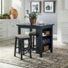 Brook Creek 3 Piece Counter Height Dining Room Set in Navy Finish by Liberty Furniture - LIB-942NY-CD-3CTS - Image 1 of 0