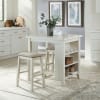 Brook Creek 3 Piece Counter Height Dining Room Set in White Finish by Liberty Furniture - LIB-942W-CD-3CTS - Image 2 of 0