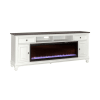 Allyson Park 80 Inch TV Console with Fire in Two-Tone Wire Brushed Charcoal & White Finish by Liberty Furniture - LIB-FIRE-BOX-417-80 - Image 2 of 0