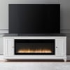 Allyson Park 80 Inch Fireplace TV Console in Wirebrushed White and Charcoal Finish by Liberty Furniture - LIB-FIRE-BOX-417-80FTS - Image 1 of 0