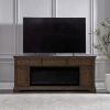 Arden Road 84 Inch TV Console with Fireplace in Satin Cherry Finish by Liberty Furniture - FIRE-BOX-512-84FT - Image 2 of 0