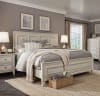 Raelynn Panel Bed in Weathered White Finish by Magnussen - MAG-B4220-54 - Image 1 of 0