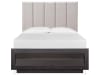 Wentworth Village Upholstered Bed with Wood/Metal Footboard by Magnussen - MAG-B4995-50B - Image 2 of 0