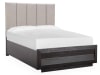 Wentworth Village Upholstered Bed with Wood/Metal Footboard by Magnussen - MAG-B4995-50B - Image 3 of 0