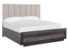 Wentworth Village Upholstered Bed with Wood/Metal Footboard by Magnussen - MAG-B4995-50B - Image 5 of 0