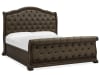 Durango 6 Piece Sleigh Upholstered Bedroom Set in Willadeene Brown/Antique Brass Finish by Magnussen - MAG-B5133-52-SET - Image 3 of 0