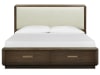 Nouvel Upholstered Panel Storage Bed in Russet/Pearl Fabric Finish by Magnussen - MAG-B5322-55A - Image 2 of 0