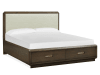 Nouvel Upholstered Panel Storage Bed in Russet/Pearl Fabric Finish by Magnussen - MAG-B5322-55A - Image 3 of 0