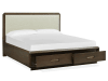 Nouvel Upholstered Panel Storage Bed in Russet/Pearl Fabric Finish by Magnussen - MAG-B5322-55A - Image 4 of 0