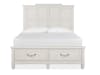 Willowbrook 6 Piece Panel Storage Bedroom Set in Egg Shell White Finish by Magnussen - MAG-B5324-54A-SET - Image 4 of 0