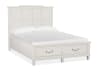 Willowbrook 6 Piece Panel Storage Bedroom Set in Egg Shell White Finish by Magnussen - MAG-B5324-54A-SET - Image 5 of 0