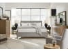 Lindon 6 Piece Queen Upholstered Island Bedroom Set in Gray/Belgian Finish by Magnussen - MAG-B5570-50G-SET - Image 2 of 0