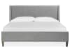 Lindon 6 Piece Queen Upholstered Island Bedroom Set in Gray/Belgian Finish by Magnussen - MAG-B5570-50G-SET - Image 4 of 0