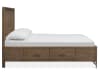 Lindon Queen Panel Bed w/ Storage in Belgian Wheat Finish by Magnussen - MAG-B5570-54A - Image 3 of 0
