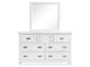 Charleston 6 Piece Queen Panel Bedroom Set in White Finish by Magnussen - MAG-B5611-54WH-SET - Image 5 of 0