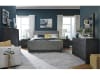 Kinsley 7 Piece Queen Upholstered Panel Bedroom Set in Black Heron Finish by Magnussen - MAG-B5890-55-SET - Image 2 of 0