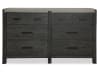 Plum Creek Queen Panel Upholstered Bed in Black Finish by Magnussen - MAG-B5990-55 - Image 4 of 0