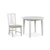 Heron Cove 3 Piece Drop Leaf Table Dining Room Set in Chalk White/Dovetail Grey Finish by Magnussen - MAG-D4400-26-62 - Image 1 of 0