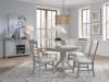 Charleston 5 Piece Round Dining Room Set in Harbor Gray Finish by Magnussen - MAG-D5611-22GY-62GY - Image 1 of 0