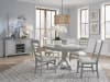 Charleston 5 Piece Round Dining Room Set in Harbor Gray Finish by Magnussen - MAG-D5611-22GY-62GY - Image 2 of 0