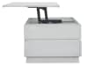 Claudette 3 Piece Lift Top Storage Cocktail Table Set w/Casters in Alabaster Finish by Magnussen - MAG-T5644-50-35 - Image 3 of 0