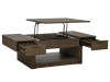 McGrath 3 Piece Lift Top Cocktail Table Set w/Casters in Urbane Bronze Finish by Magnussen - MAG-T5709-50-10 - Image 3 of 0