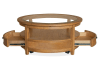Durant 3 Piece Round Cocktail Table Set w/Casters in Honey Brown Finish by Magnussen - MAG-T5814-45-02 - Image 2 of 0