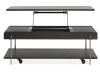 Spencer 3 Piece Lift Top Storage Cocktail Table Set w/Casters in Dark Briarsmoke/Aged Nickel by Magnussen - MAG-T5897-50-03 - Image 3 of 0