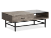 Fenwick 3 Piece Rectangular Lift Top Cocktail Table Set in Whitetail Brown/Matte Black by Magnussen - MAG-T5962-51-03 - Image 1 of 0
