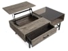 Fenwick 3 Piece Rectangular Lift Top Cocktail Table Set in Whitetail Brown/Matte Black by Magnussen - MAG-T5962-51-03 - Image 5 of 0