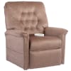 Terry Power Lift Chair Large Chaise Lounger Recliner in Buff Polyester by Mega Motion - NM-122-L-BU - Image 1 of 0