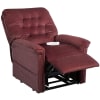 Terry Power Lift Chair Medium Chaise Lounger Recliner in Bordeaux Polyester by Mega Motion - NM-122-M-BO - Image 4 of 0