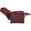 Terry Power Lift Chair Medium Chaise Lounger Recliner in Bordeaux Polyester by Mega Motion - NM-122-M-BO - Image 5 of 0