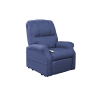 Pocono Power Lift Chair Chaise Lounger Recliner in Midnight Polyester by Mega Motion - NM-2001-MID - Image 2 of 0